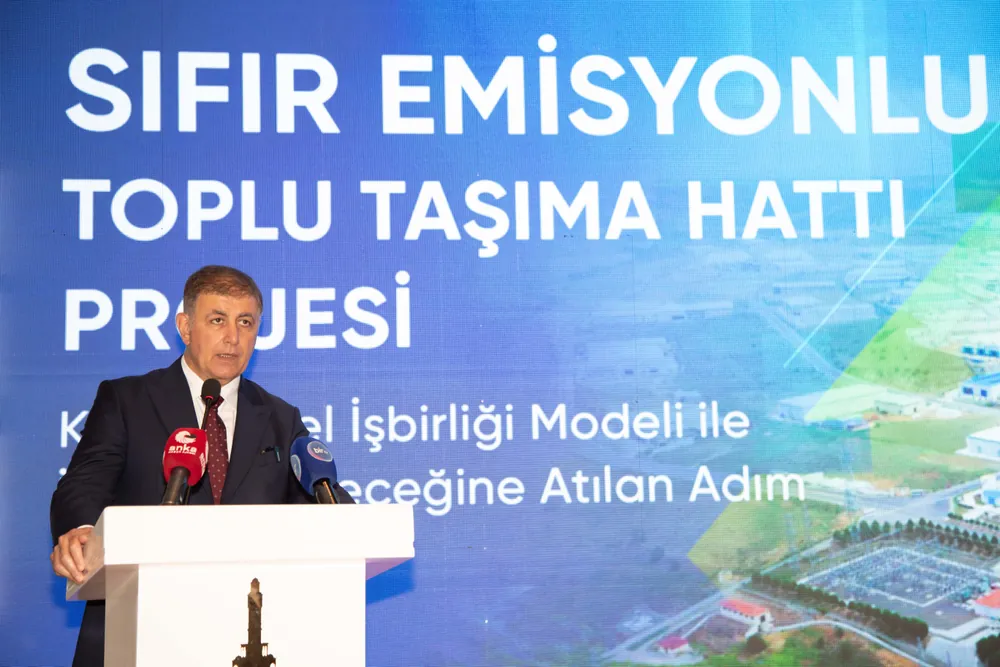 İBB Başkanı Cemil Tugay, projenin İzmir'in 2030 karbon emisyonu hedeflerine destek sağlayacağını söyledi