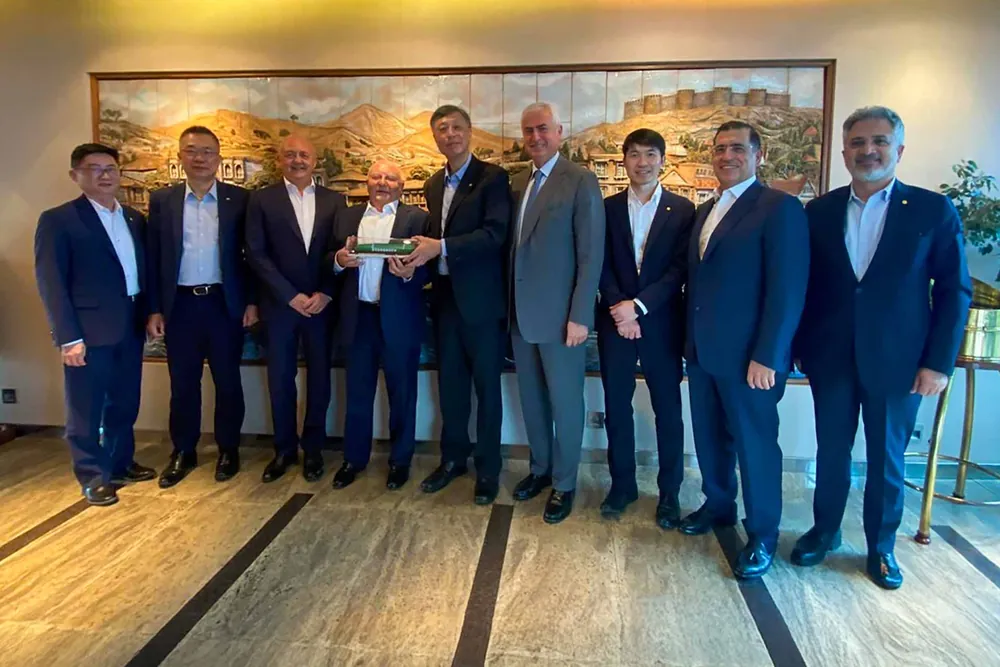 Ziyarete Evergreen küresel ve Avrupa üst düzey yöneticileri de katıldı