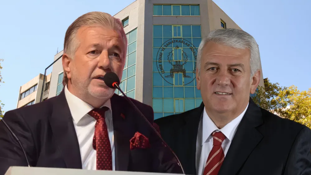 İzmir Esnaf ve Sanatkarlar Odaları Birliği Başkanı Yalçın Ata (solda), kendisine karşı aday çıkarma hazırlığı yapan eski Başkan Yalçın Ata'ya son darbeyi Urla'da vurdu.