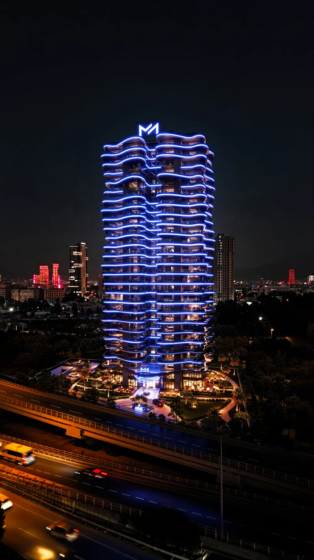 Miray GYO ve Mirnas iş birliği ile yapılan 26 katlı Azur projesinin arsasına Atay da ortak