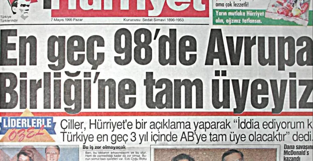 Türkiye, 1995 yılındaki Gümrük Birliği anlaşması ile AB üyesi olmadan Avrupa'nın gümrük sahasına dahil oldu