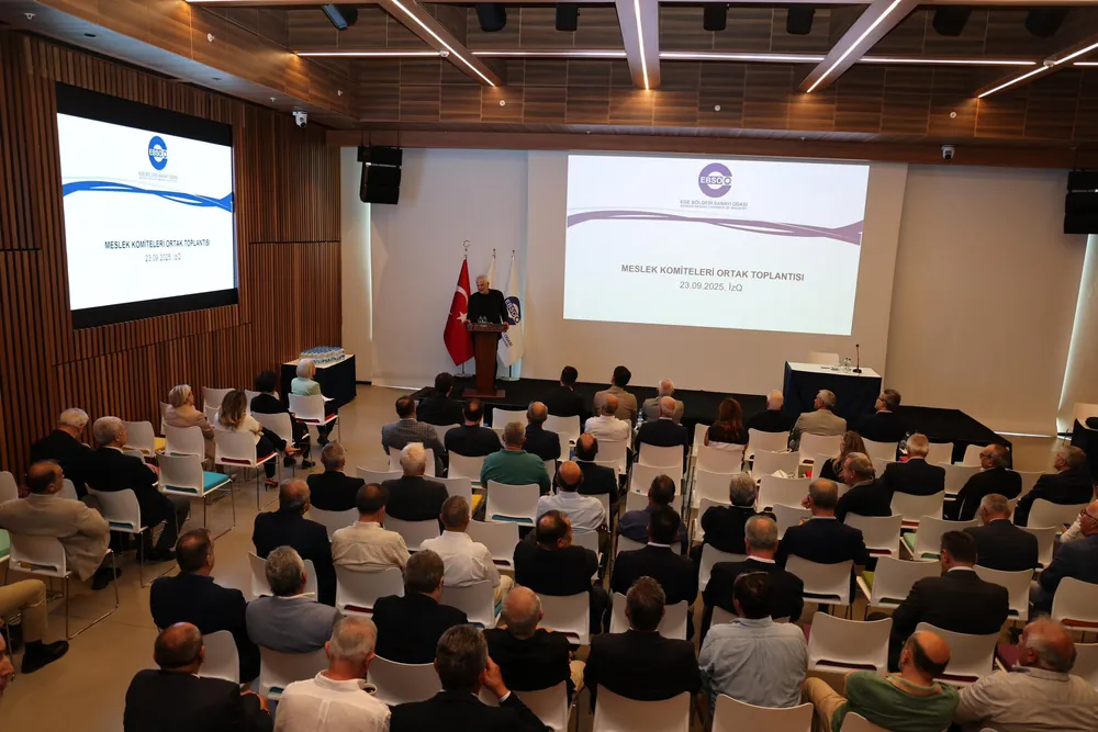 EBSO Başkanı Yorgancılar'ın, Meslek Komiteleri Ortak Toplantısı'na katılanlara Çin'in rekabet gücünü anlattığı öğrenildi