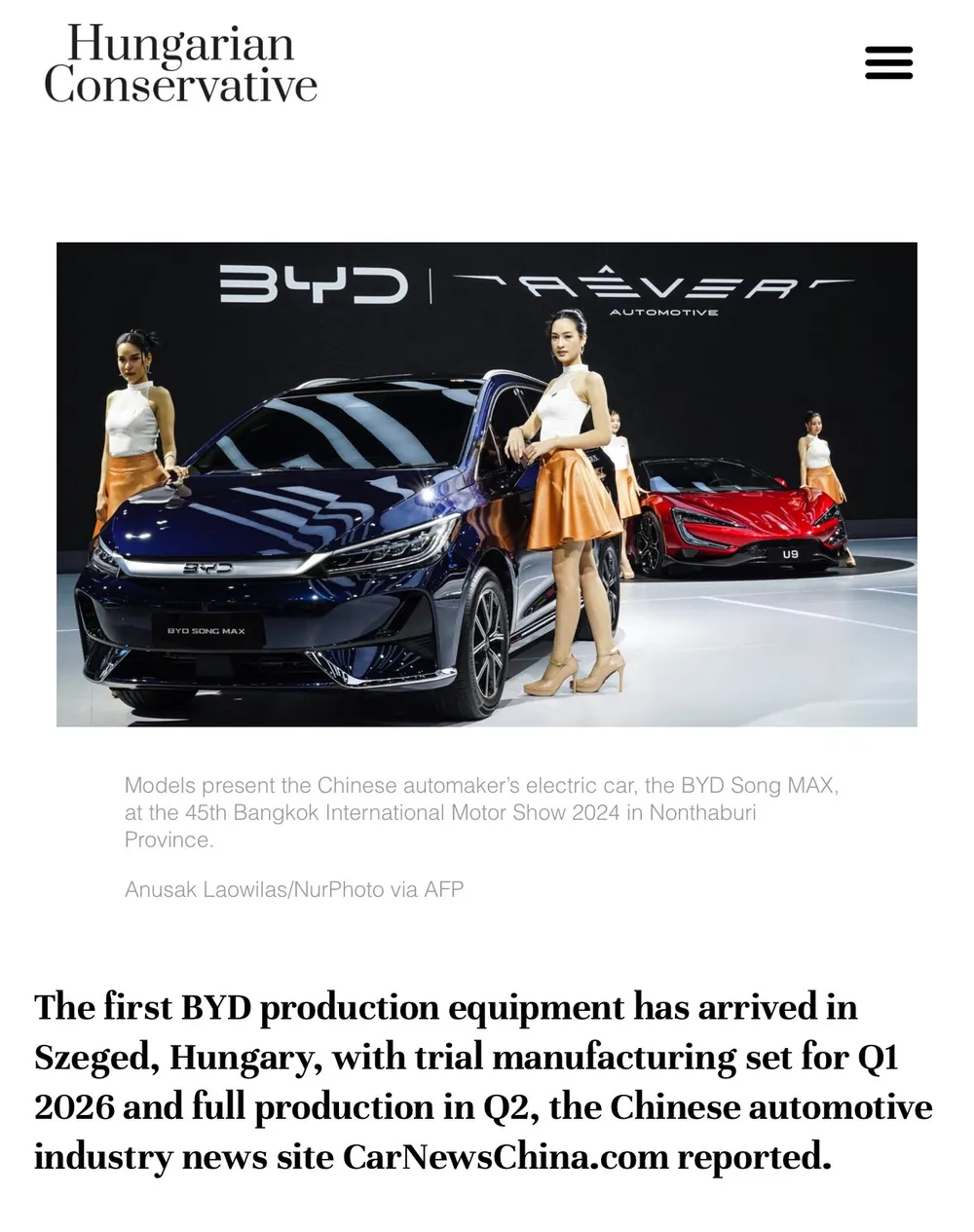 Macar gazeteleri, Çinlilerin yılın ikinci çeyrekte tam kapasite üretime geçeceğini yazıyor