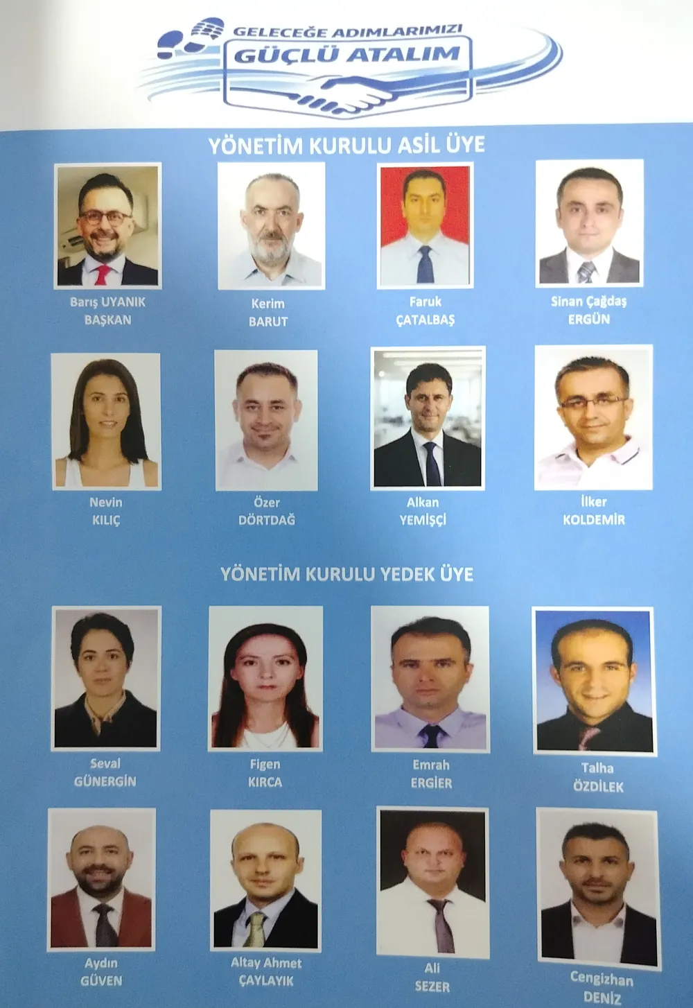 Barış Uyanık, listesinde yer alan meslektaşlarının heves ve iradeyi ortaya koyduklarını ifade etti