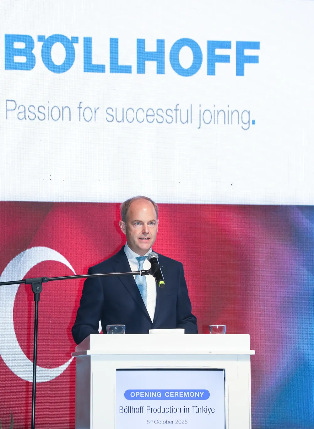 Böllhoff Grubu Yönetim Kurulu Başkanı Michael Böllhoff, Türkiye'nin Avrupa'ya en hızlı rota olduğunu söyledi