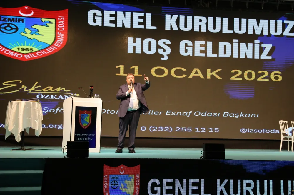 İzmir Şoförler Odası Başkanı Erkan Özkan başkanlığa yeniden seçildi