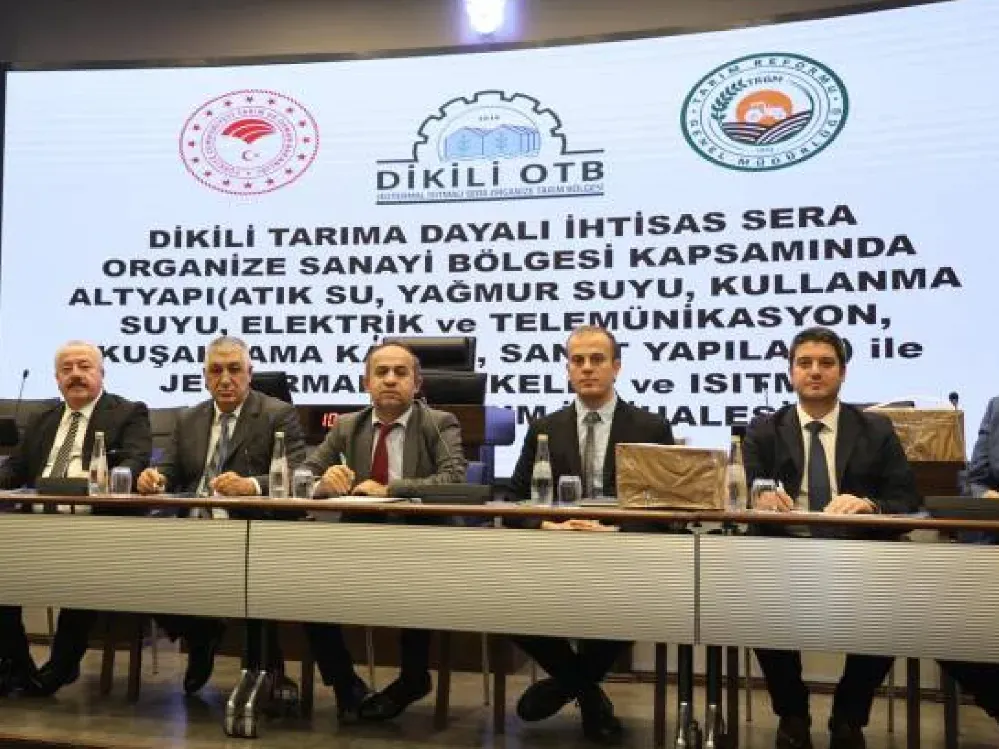 Dikili Tarım Bölgesi'nde 65 milyon dolarlık ihale tamam
