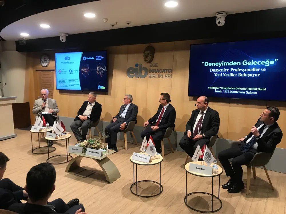 Ege İhracatçı Birlikleri'ndeki toplantıda demir-çelik sektörünün temsilcileri üniversiteli gençlerle buluştu